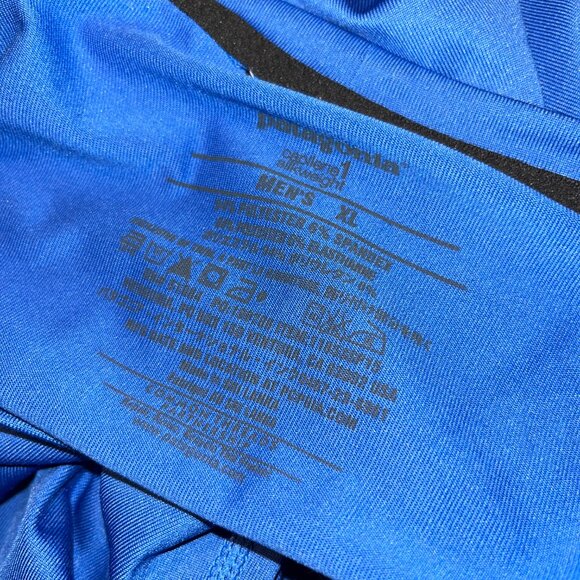 Patagonia Capilene1 Silkweight 14ers.com men's long sleeve performance shirt blu - Picture 8 of 8